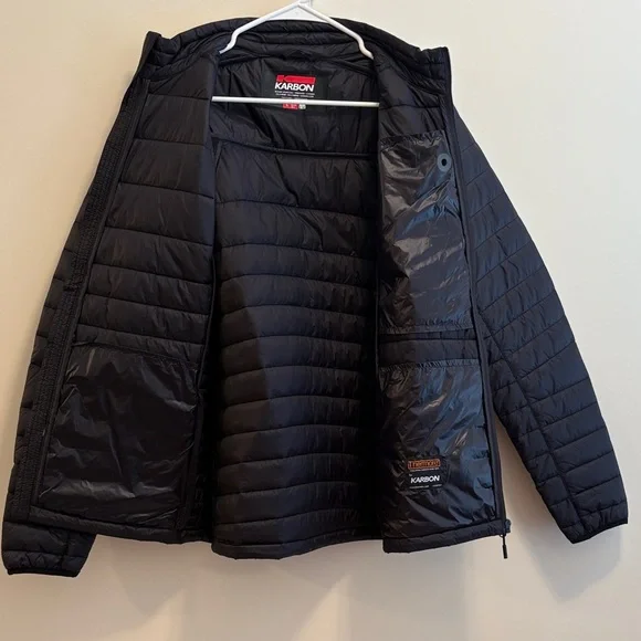 Karbon Men's Size Large Black Puffer Jacket - Picture 8 of 8